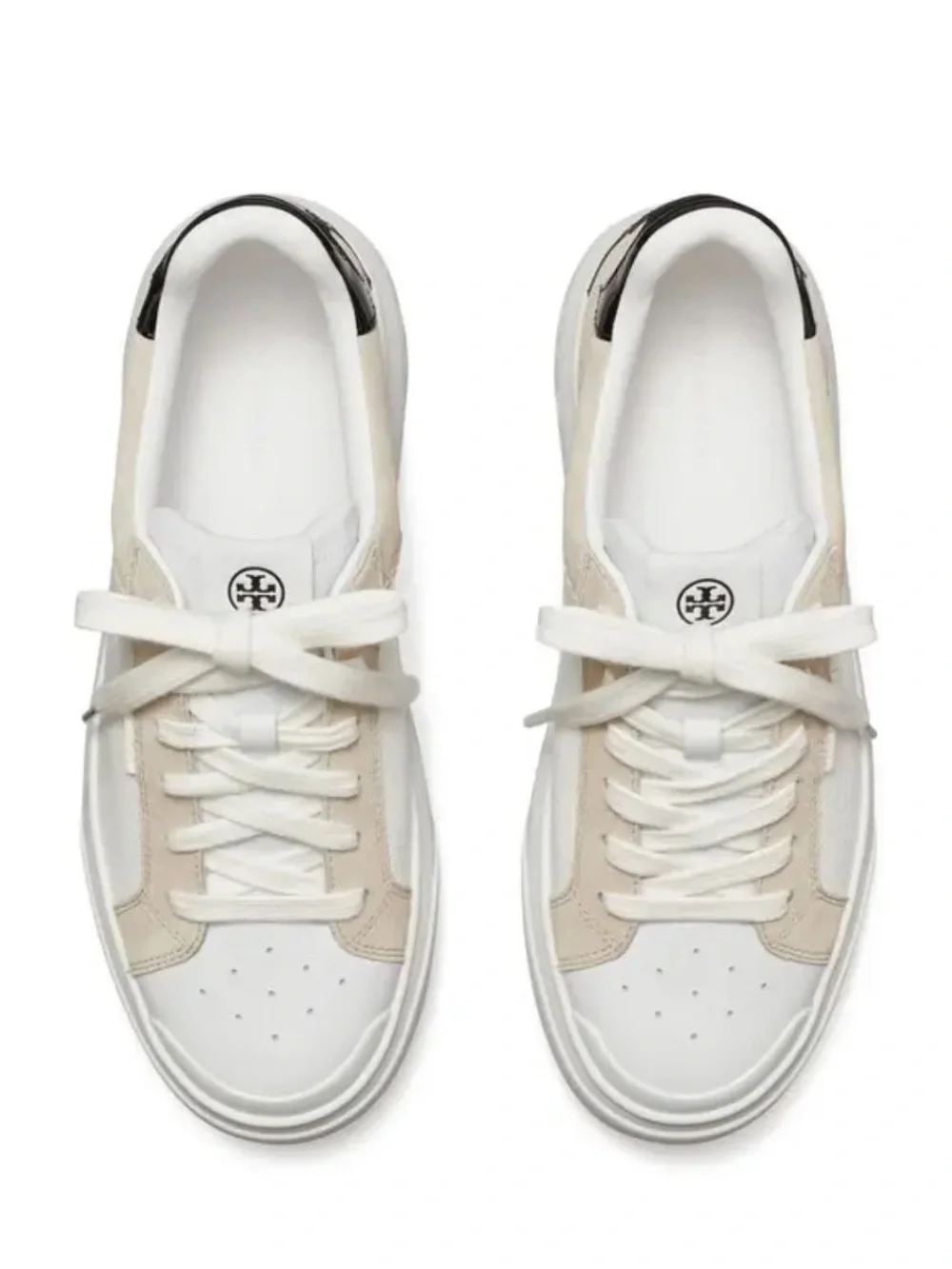 TORY BURCH $421 Ladybug Sneakers - Neutrals women size 7.5 preowned